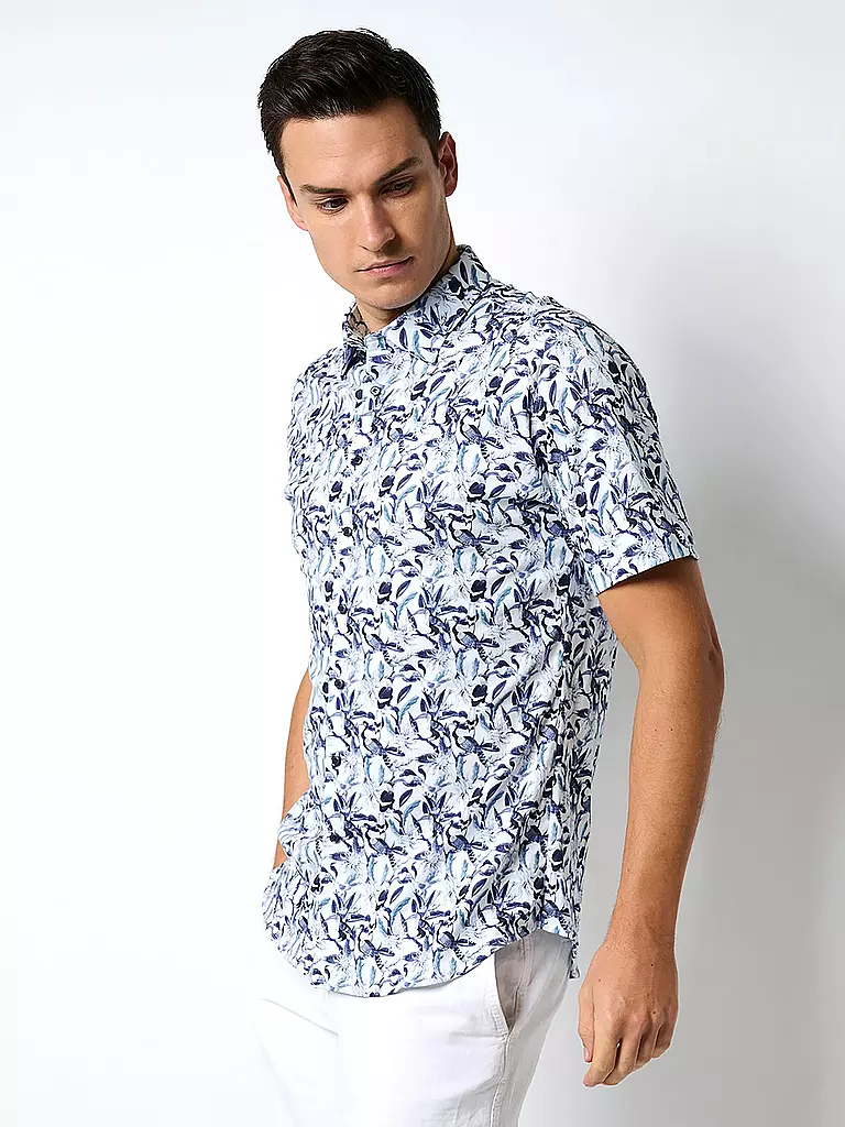 DESOTO Jerseyhemd Slim Fit  weiss