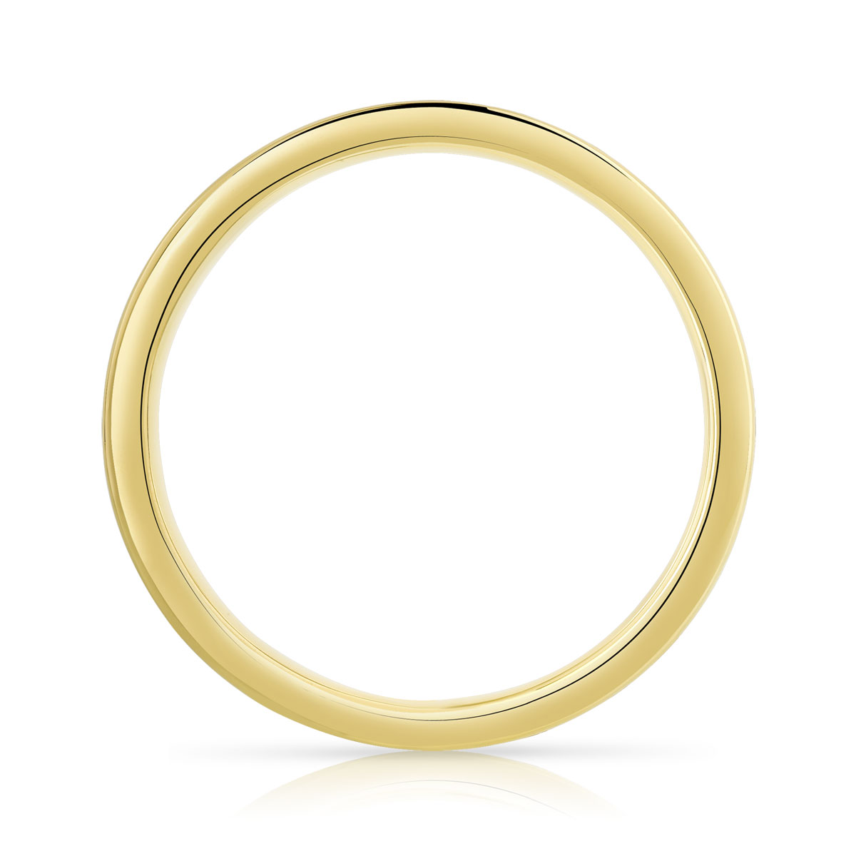 Alliance or 750 jaune diamant synthétiques 1.50 ct