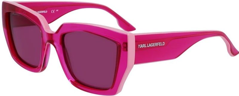 Karl Lagerfeld - 6143s Zonnebril - Doorschijnend Montuur - Effen Glazen