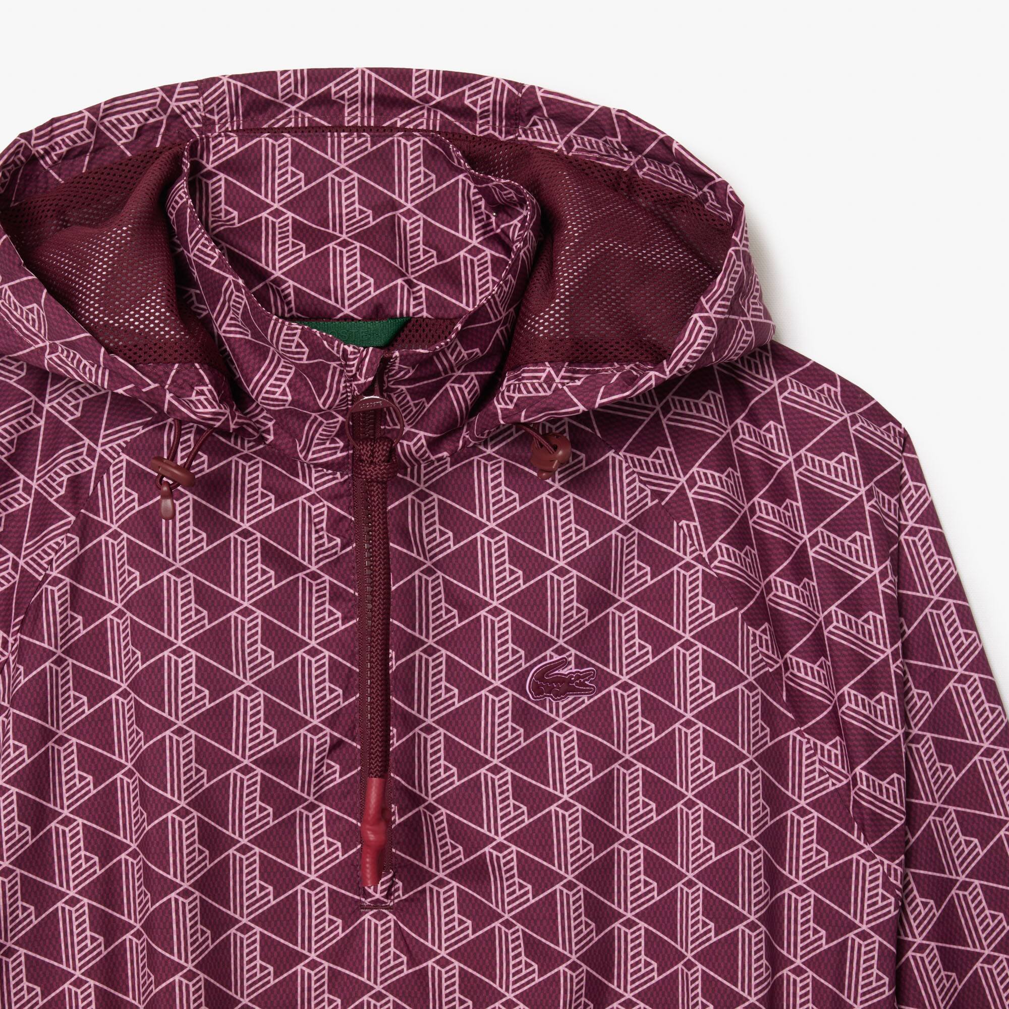 Extraweite Taft-Jacke mit Monogramm zum Überziehen Jacken & Mäntel - Rot - Lacoste - Damen