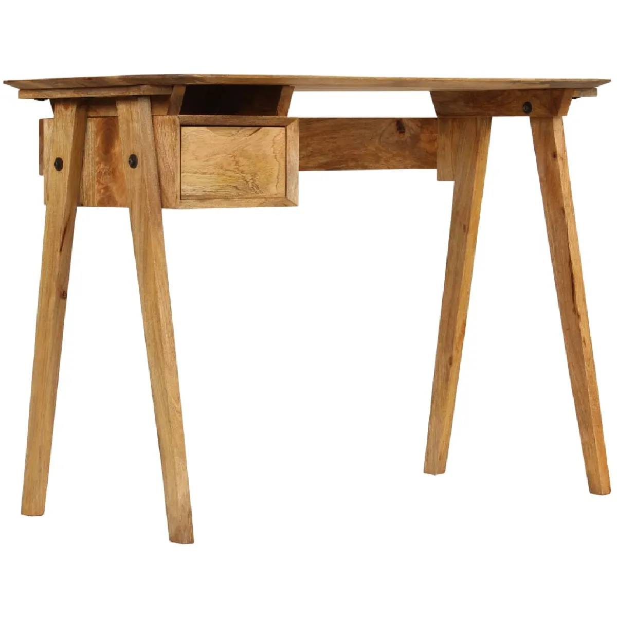 vidaXL Bureau en manguier massif - 110x50 cm