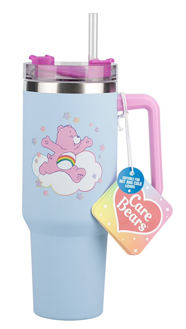 Care Bears 1200 ml Isolert Kopp med Sugerør, Paladone