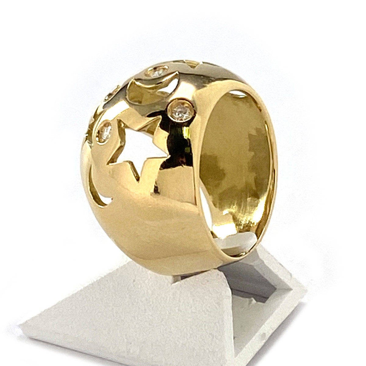Bague d'occasion or 750 jaune diamants