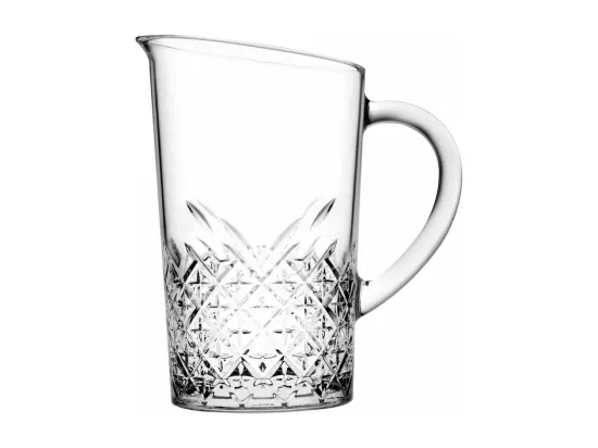 Carafe pichet en verre - Contenance 1.4L - D 12.5 cm