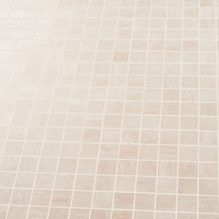Mosaïque ivoire 30x30cm Soft travertin