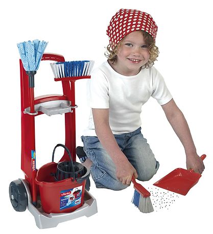 Vileda Junior Reinigungswagen - Spielzeug - Rot