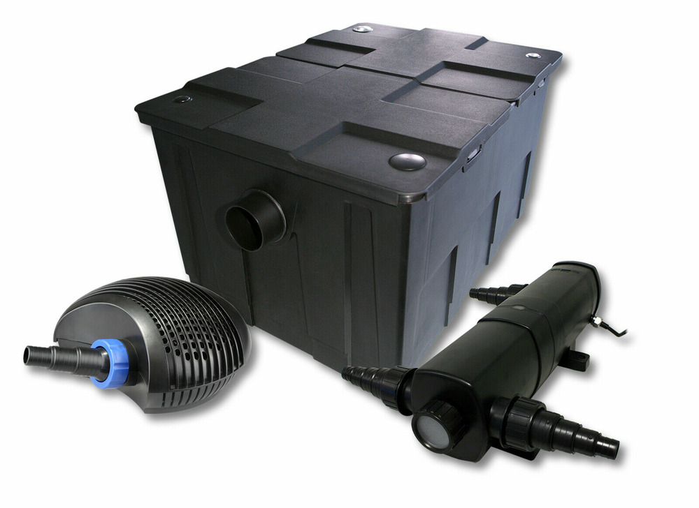 Kit de filtration de bassin pour 60000 litres 24 watts stérilisateur et 40 watts pompe