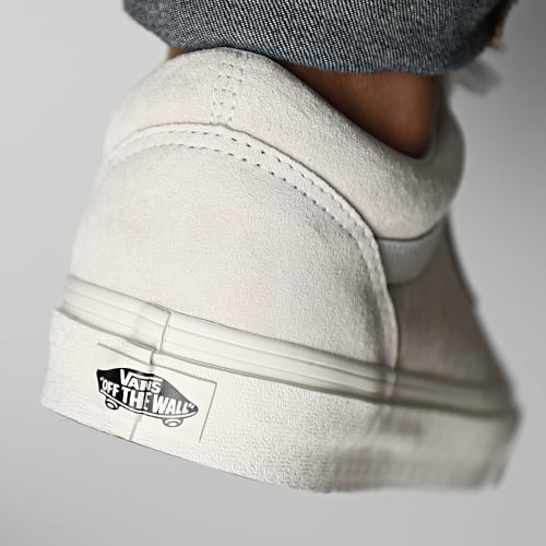 Baskets Old Skool 5UFJVY1 Suede Blanc De Blanc