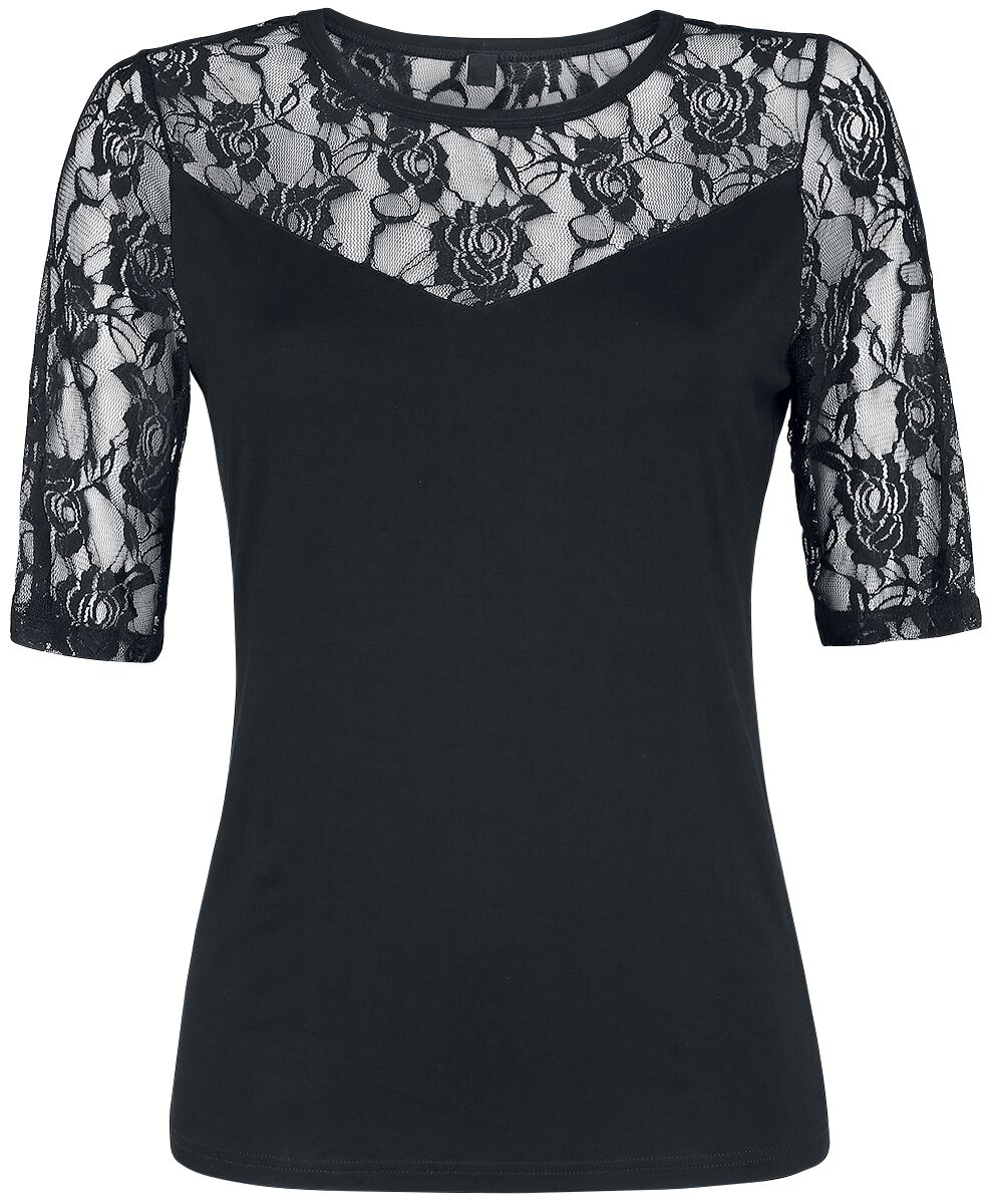 T-Shirt Dentelle | Gothicana by EMP T-Shirt Manches courtes