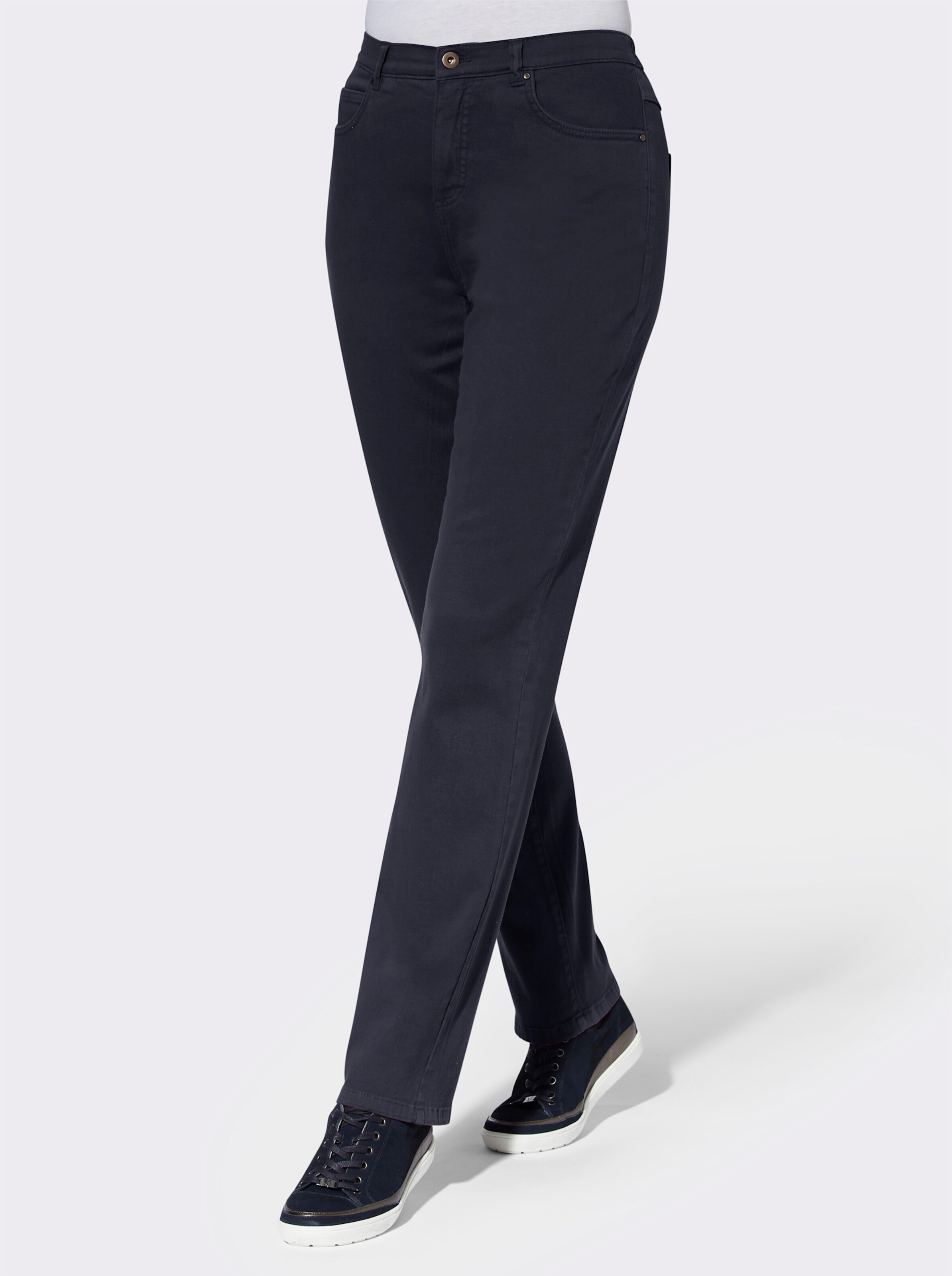 5-Pocket-Hose mit seitlichem Dehnbund