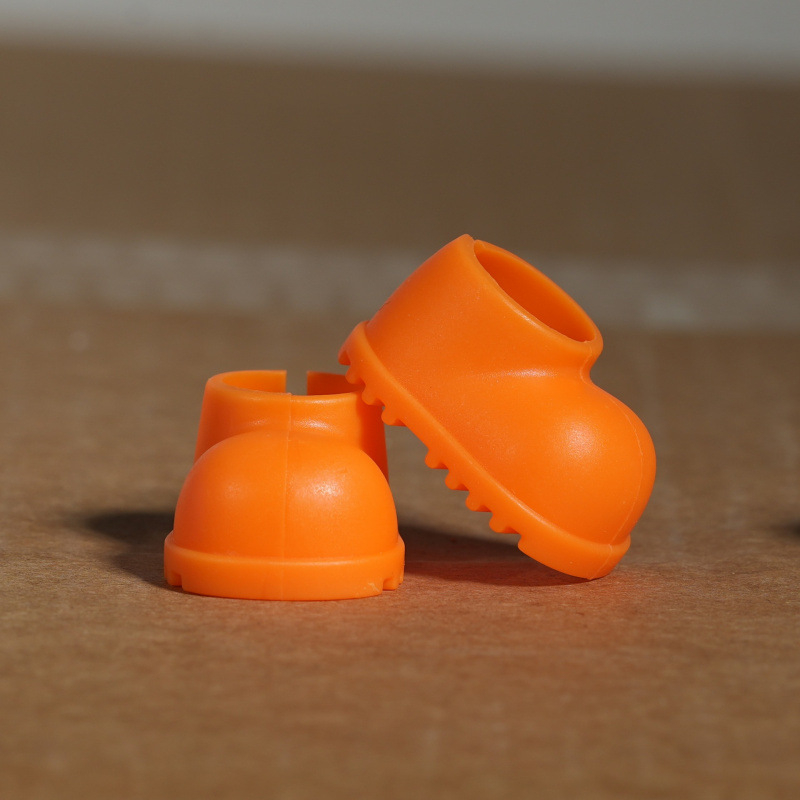 (1 Paar) Monsterhäschen Schuhe Puppen Zubehör Outfit Verkleidungs Accessoire - Orange