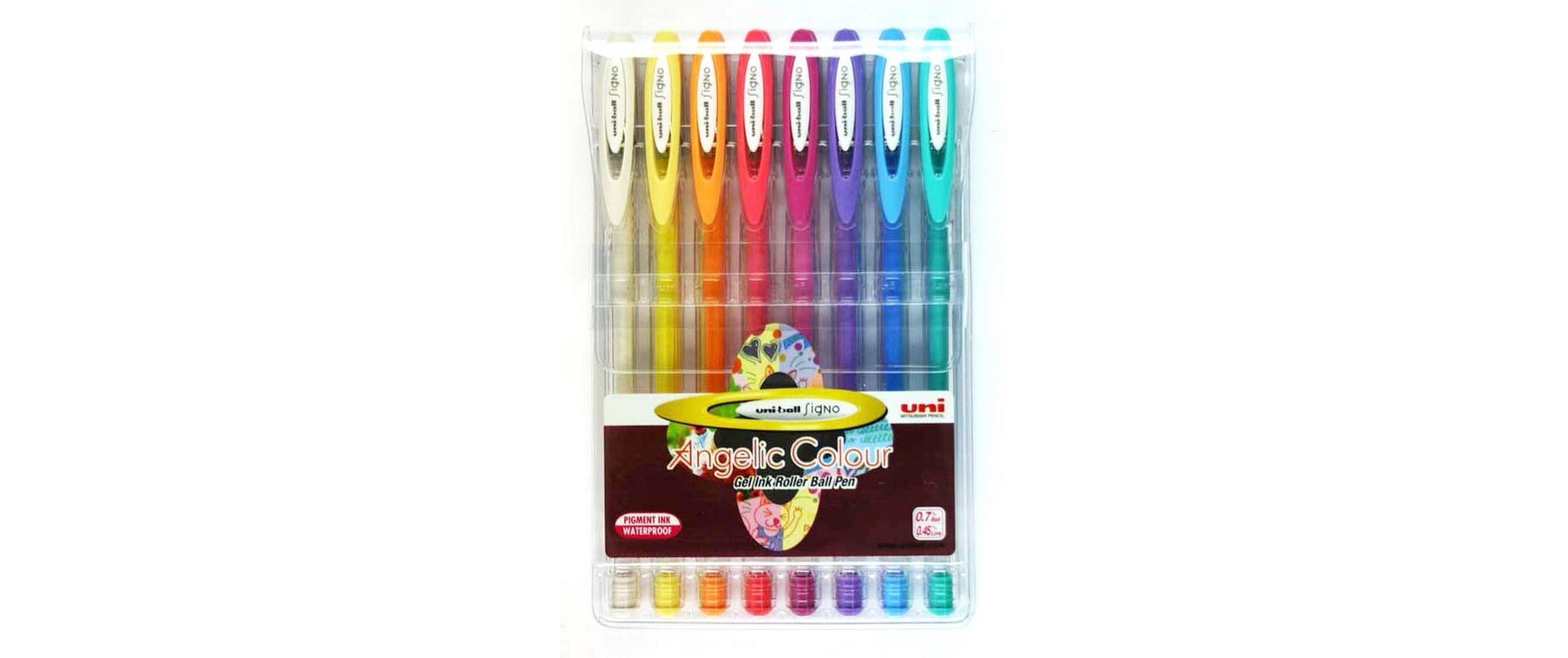 Gelschreiber uni-ball Signo Angelic 1 mm, 8 StückGel-Roller in leuchtenden Farben