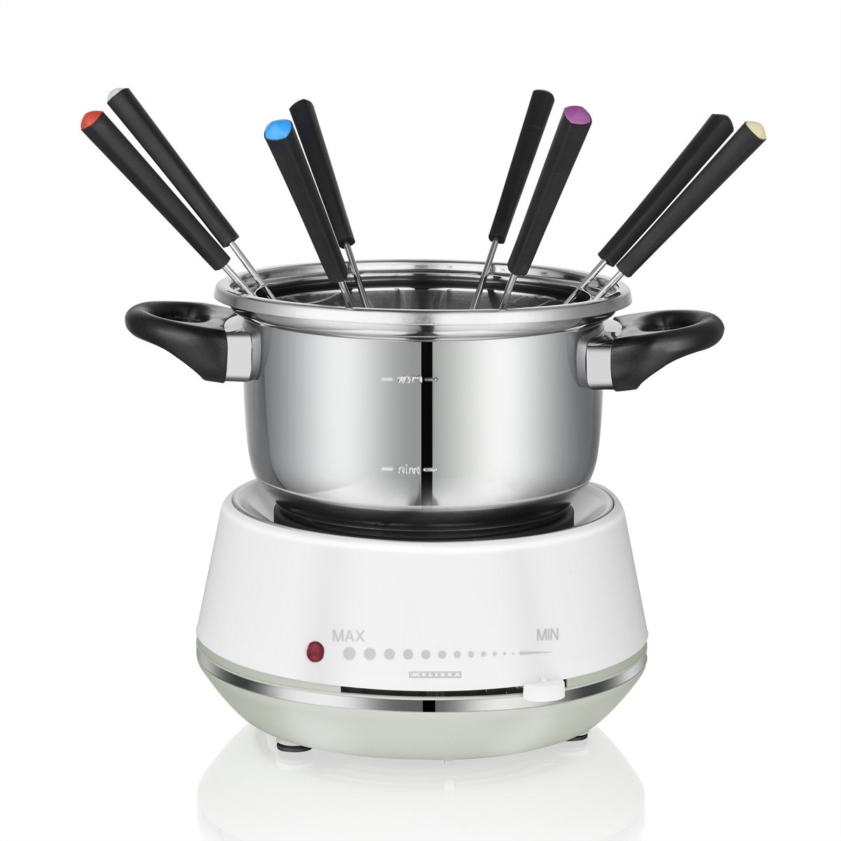 MELISSA Tischgrill »Melissa Elektrisches Fondue 16310230, weiss/ss, 1200W«