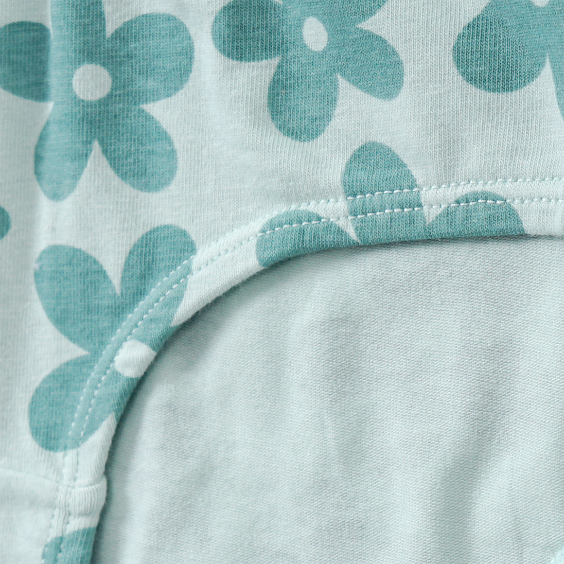 Famy 3 Mädchen Pantys mit Blumen helllila / helltürkis