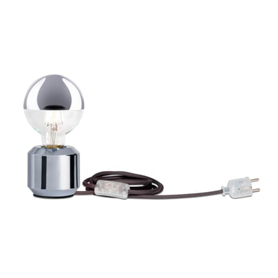 LED-Kopfspiegellampe Globe, Chrom