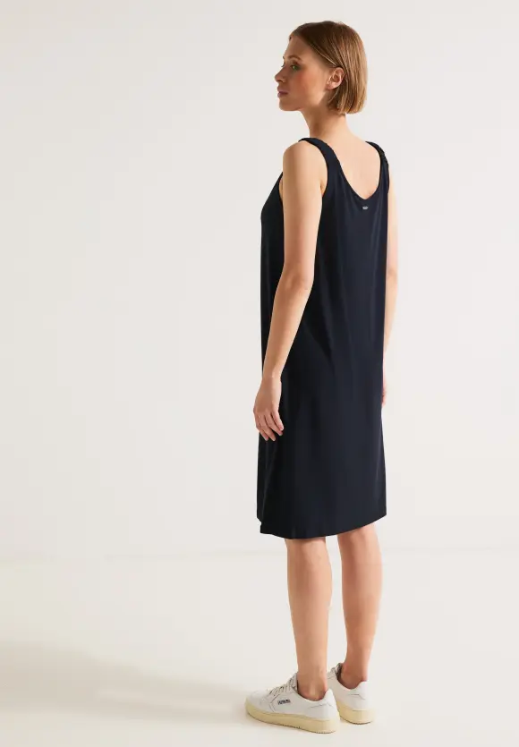 Basic Shirtkleid - deep blue
