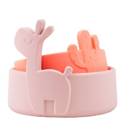 Done by Deer Schüssel - 2er-Pack - Lalee - Powder/Coral