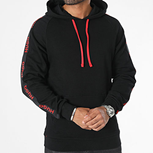 Sweat Capuche A Bandes Sporty Logo 50497003 Noir