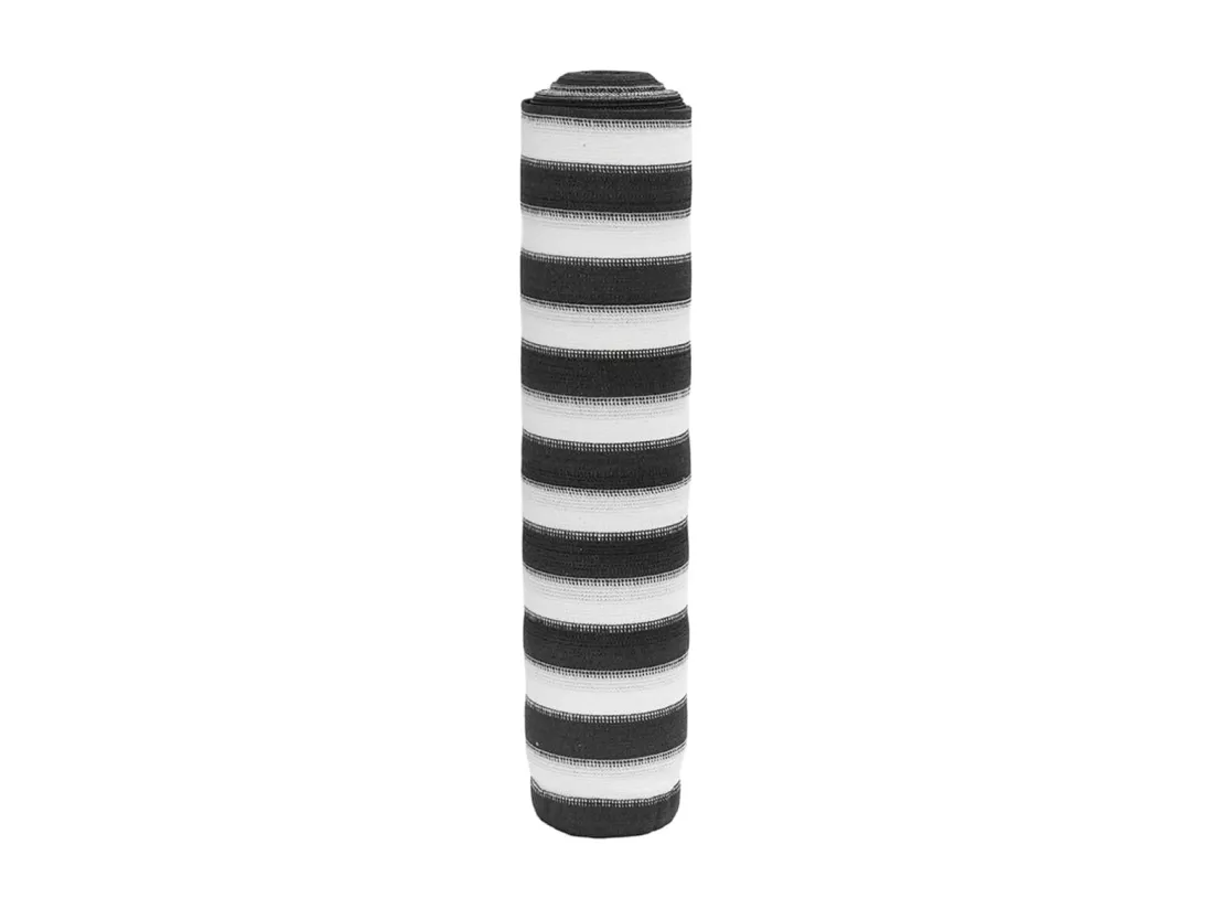 Filet brise-vue anthracite et blanc 1,5x50 m PEHD 150 g/m²
