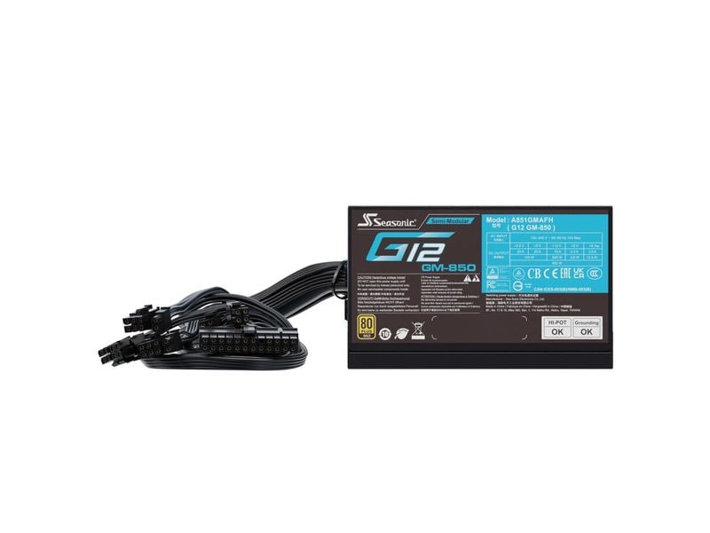 Seasonic Netzteil G12 GM 850 W Vollmodulares 850 W ATX-Netzteil