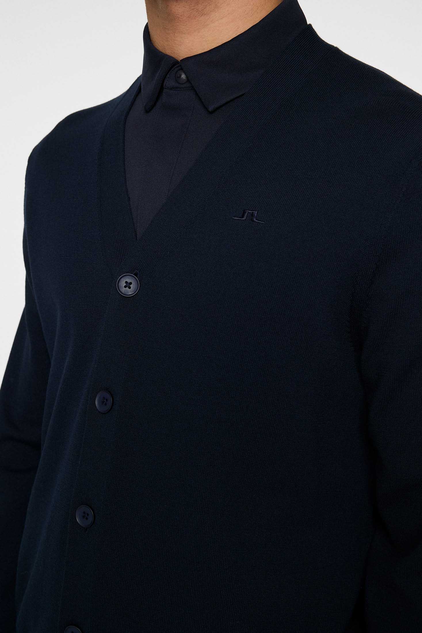 Jarred Knitted Cardigan Herre JL Navy