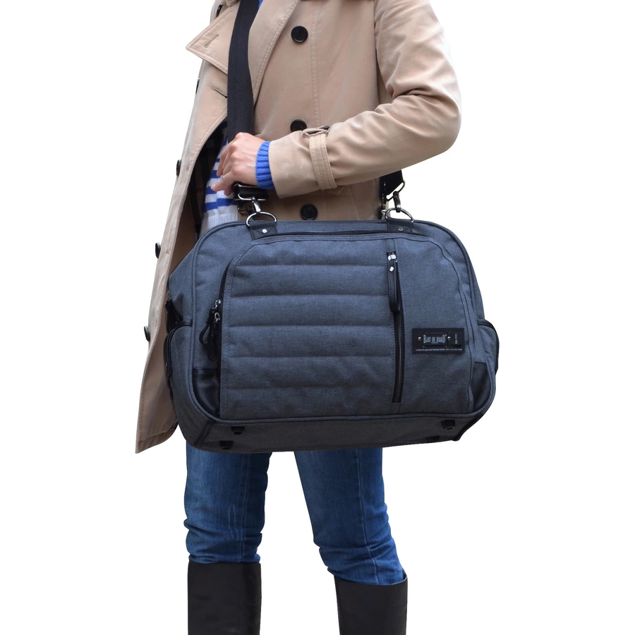 BABY ON BOARD Wickeltasche Daily Smoke Grau