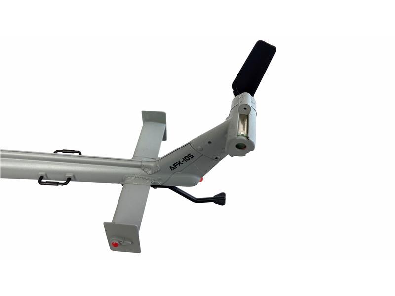 Amewi Helikopter AFX-105 Grau, 4-Kanal RTF Bo 105 Single-Rotor Heli für Einsteiger