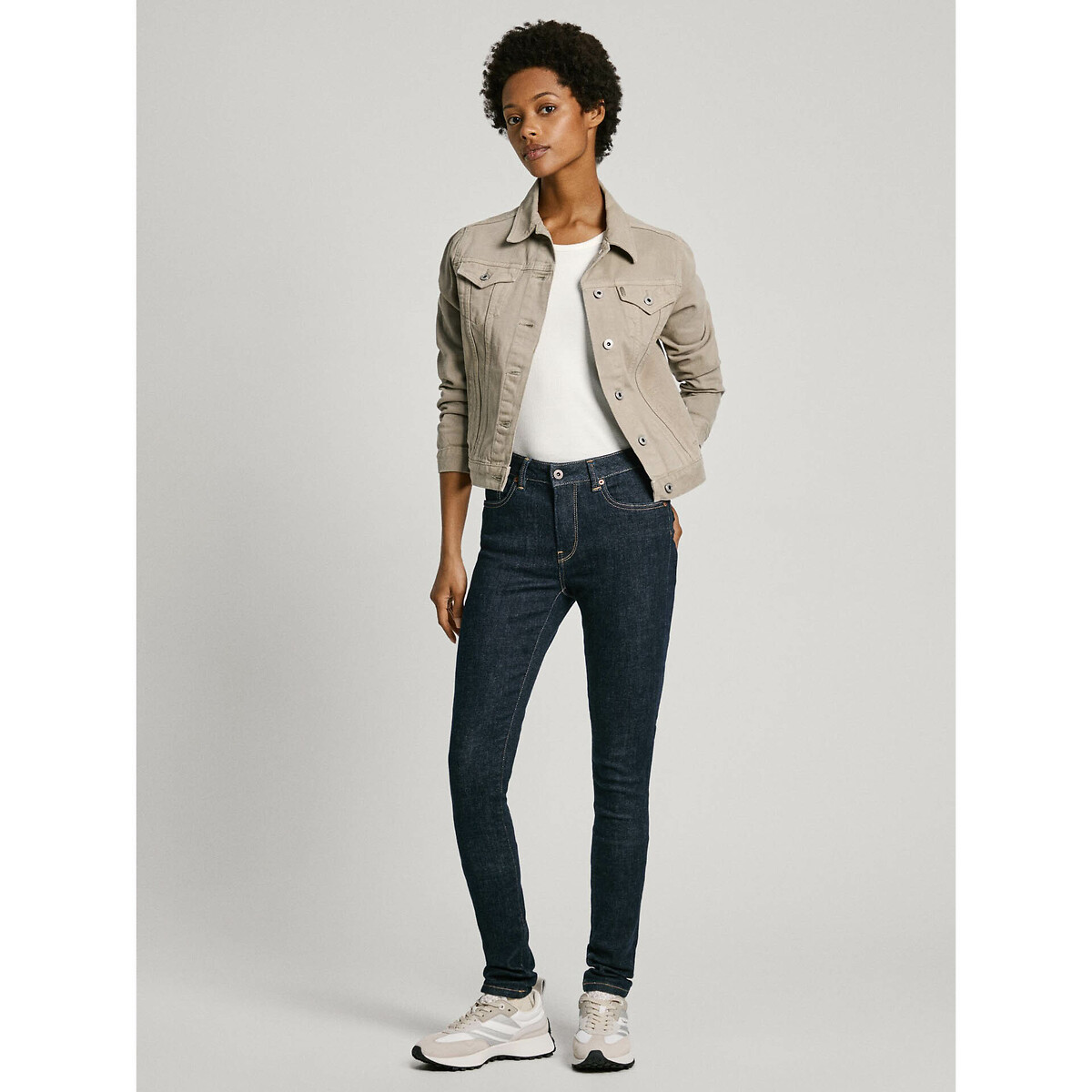 PEPE JEANS<br>Jeans skinny, cauda padrão