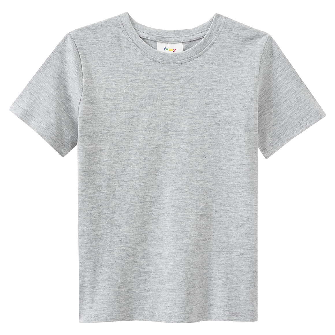 Famy 3 Jungen T-Shirts im Basic-Look dunkelblau / weiss / grau