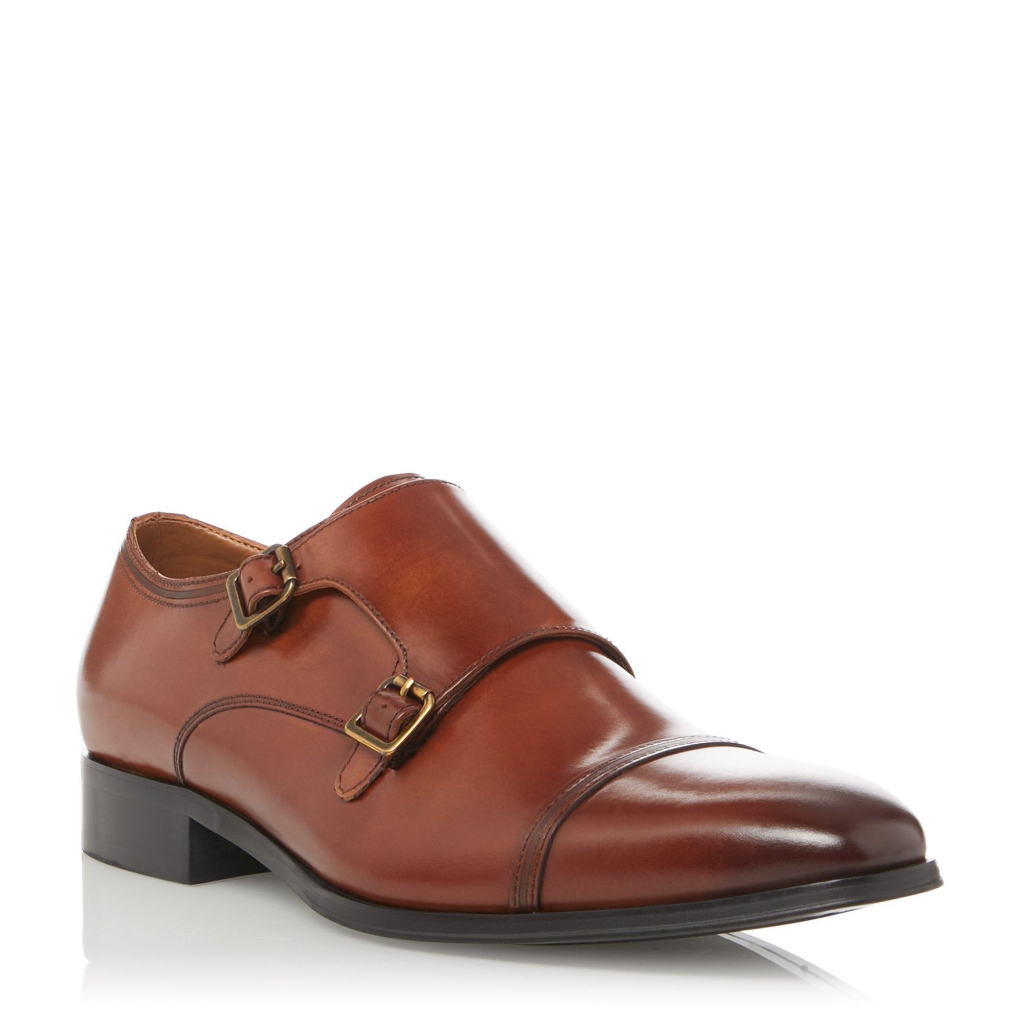 Dune London Surfer Buckled Monk Shoes
