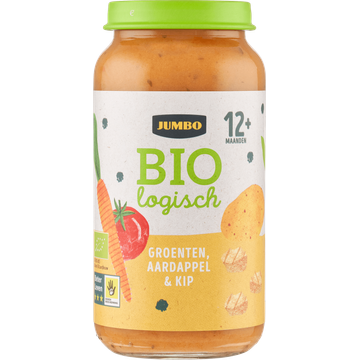 Jumbo Babyvoeding Biologisch Groenten, Aardappel & Kip 12+ Maanden 250 g