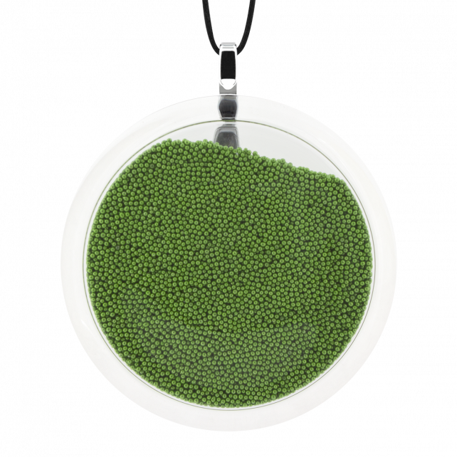 Pendentif en verre soufflé - Cachou Giga Billes