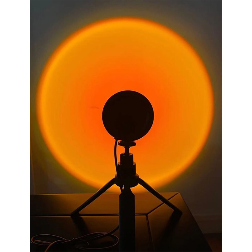 Sonnenuntergang Projektor Lampe USB Nachtlicht Sunset Deko Beleuchtung mit Tripod Stativ
