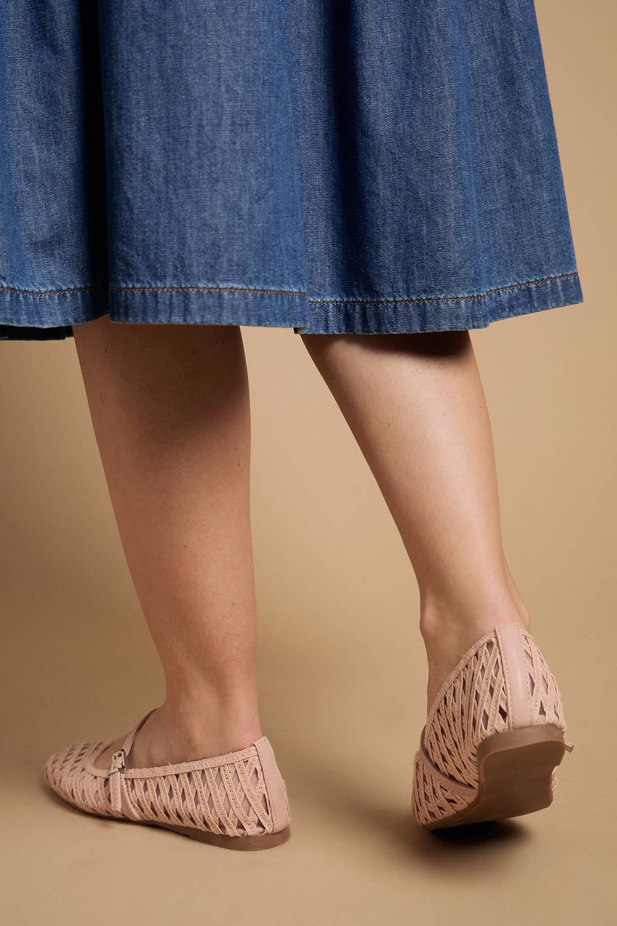 Oasis Ballerines Mary Jane Tissées Bonnie