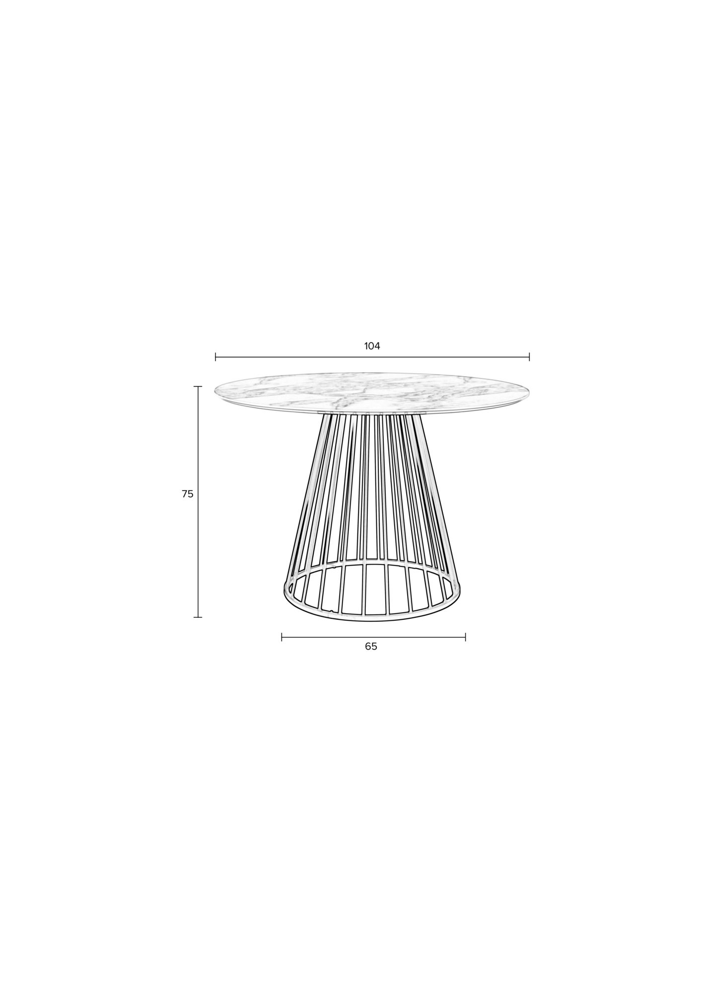 Rein Living Floris Tafel Rein Living Floris  Tafel Zwart