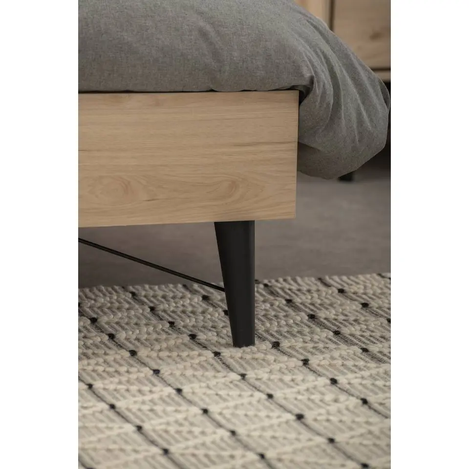 Bed Kansas - eikenkleur - 180x200 cm