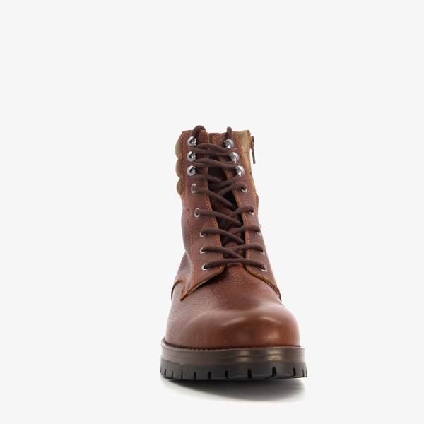 Van Beers leren heren veterboots bruin