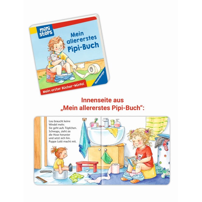 ministeps - Töpfchen, Schnuller, Gute Nacht - 6 Mini-Bücher im Set