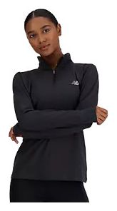 Haut 1/2 Zip New Balance Sport Essentials Noir Femme