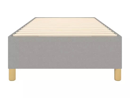 Sommier à lattes de lit Gris clair 100x200 cm Tissu