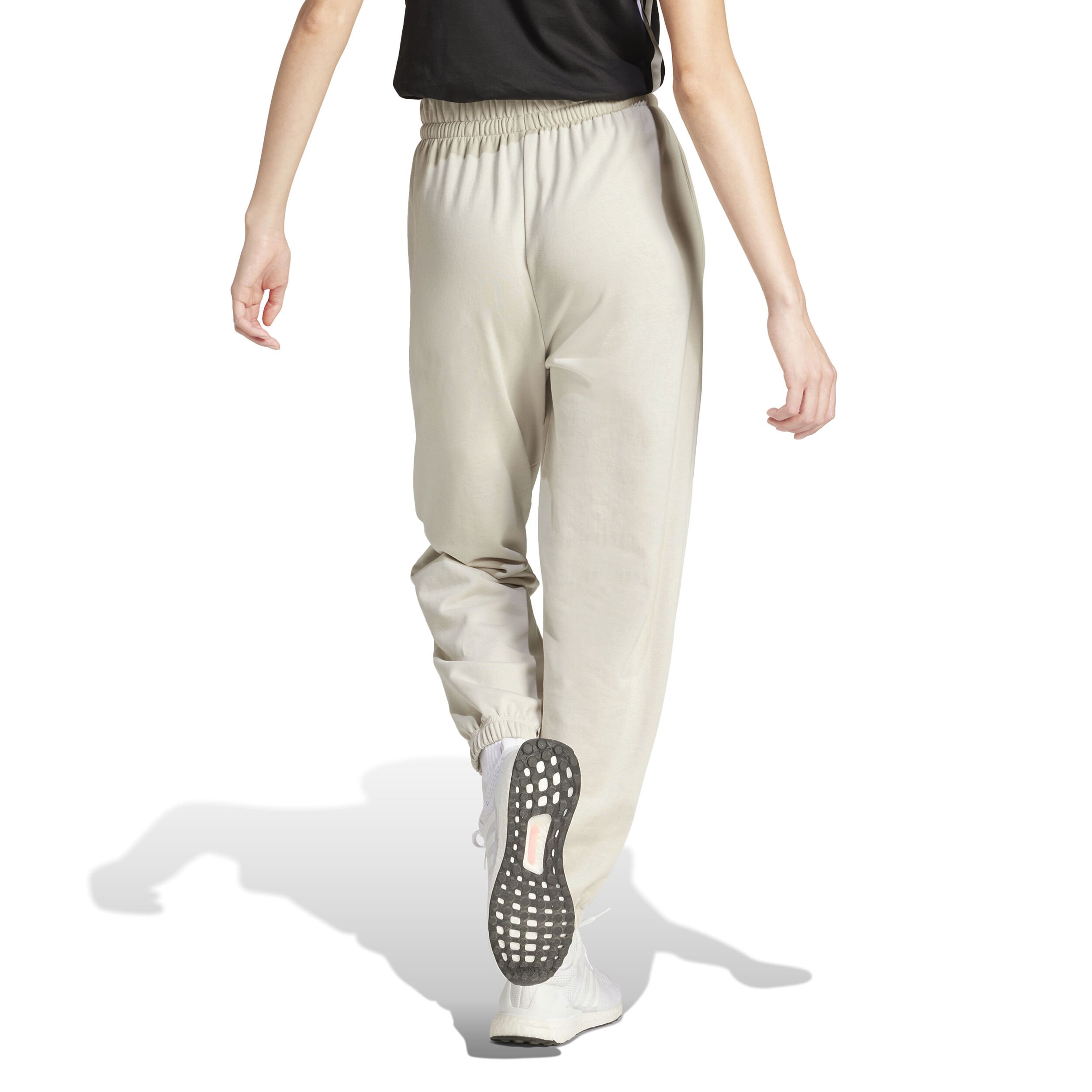 adidas Essentials Small Logo Cuffed Pantalon Survêtement Femmes - Gris