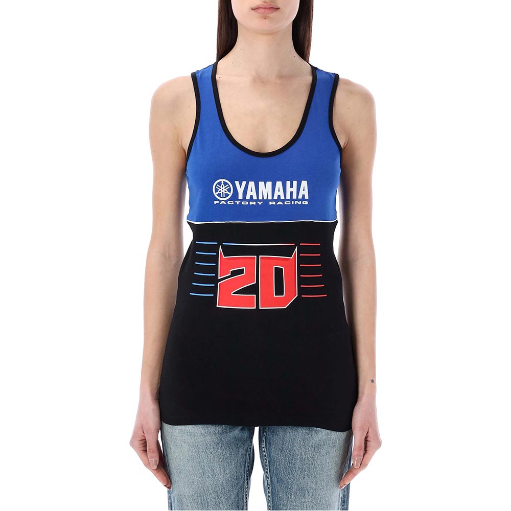 Fabio Quartararo - Débardeur femme Dual FQ20 Yamaha Noir / Bleu