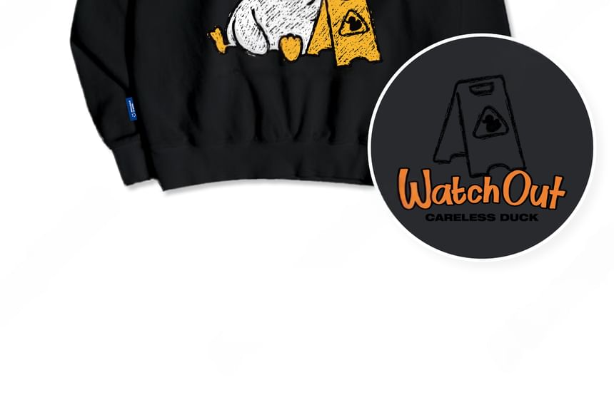 SeoulPop - Losse sweatshirt met eendenprint