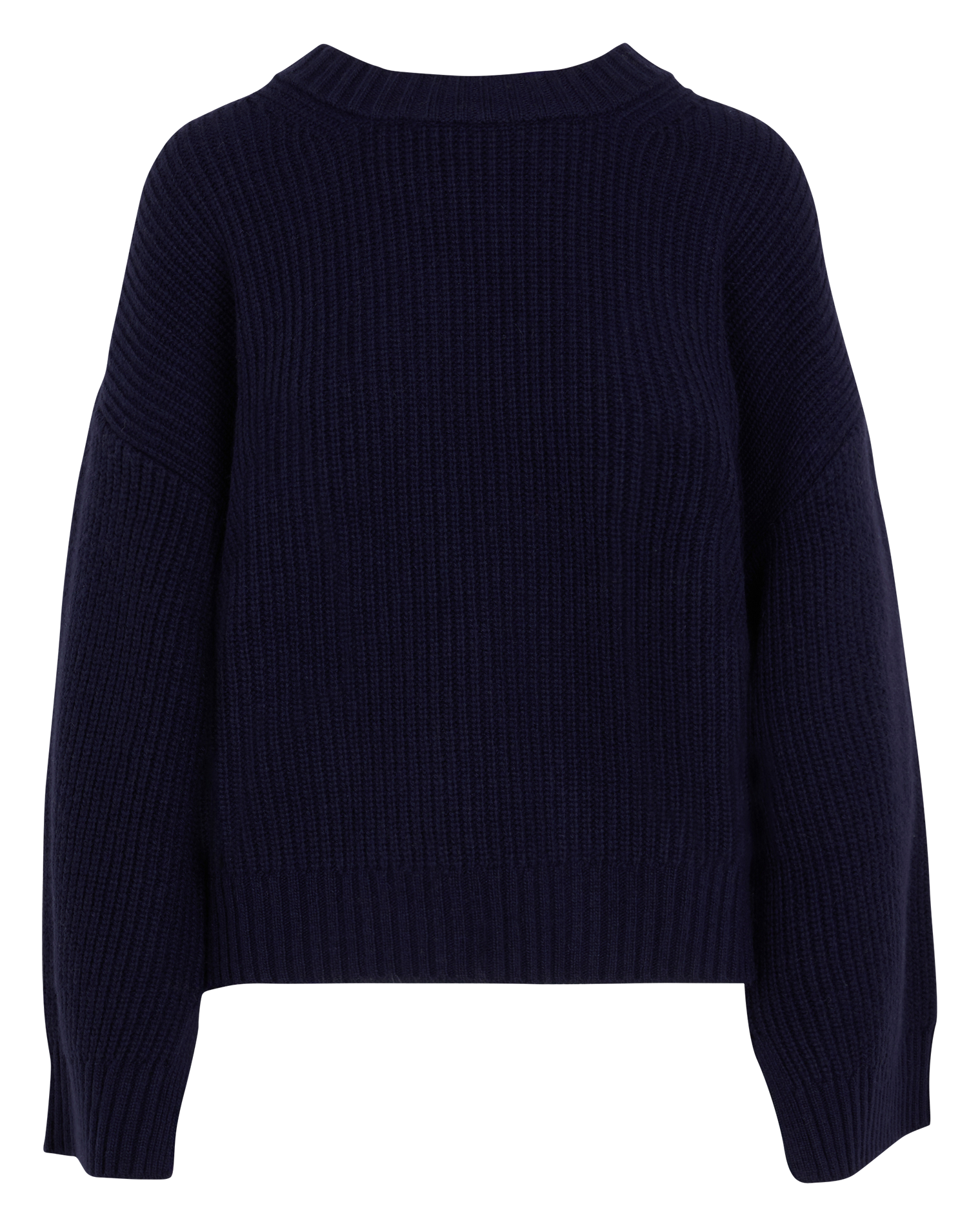 VAIANA - Pull ample col rond en laine mélangée | Bleu