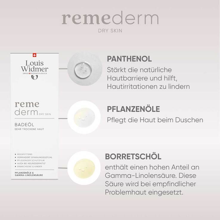 Widmer Remederm dry Skin Badeöl l.P., 250 ml