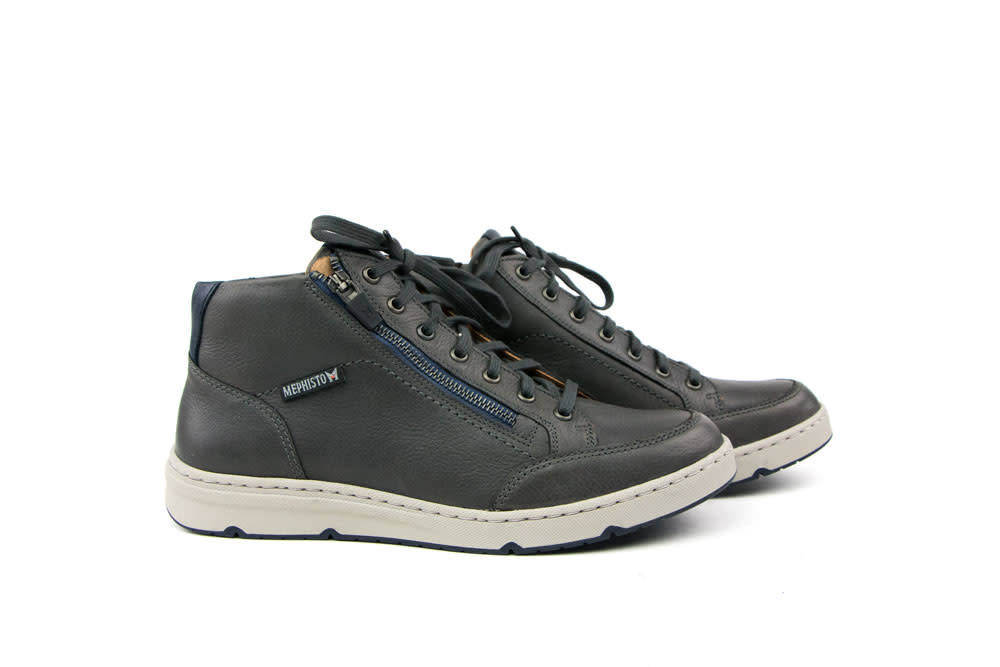 Mephisto Hoge Veterschoen Jules Nevada Grijs