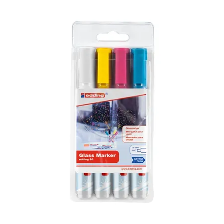 edding 95 Glasboardmarker Hell 4er-Set