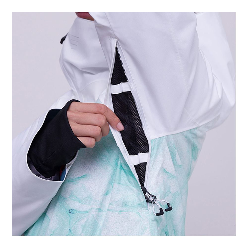 686 HYDRA - Veste ski Femme white orion blue cloudbreak