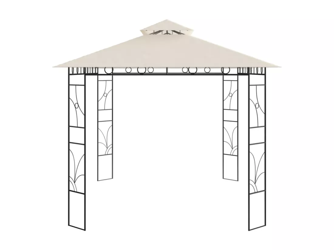 Belvédère 4x3x2,7 m Crème 160 g/m²