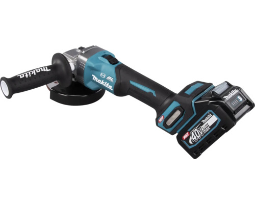 Makita XGT® GA005GM201 40V accu haakse slijper, inclusief 2 accu's (4,0 Ah), lader en MAKPAC maat 4